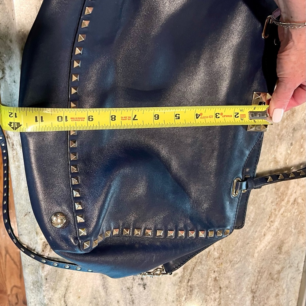 Valentino Women's Blue Studded Bag - Picture 9 of 12